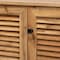 Baxton Studio Coolidge ModernOak Brown Finished Wood 3-Door Shoe Storage Cabinet 197-11927-ZORO - alternate 7